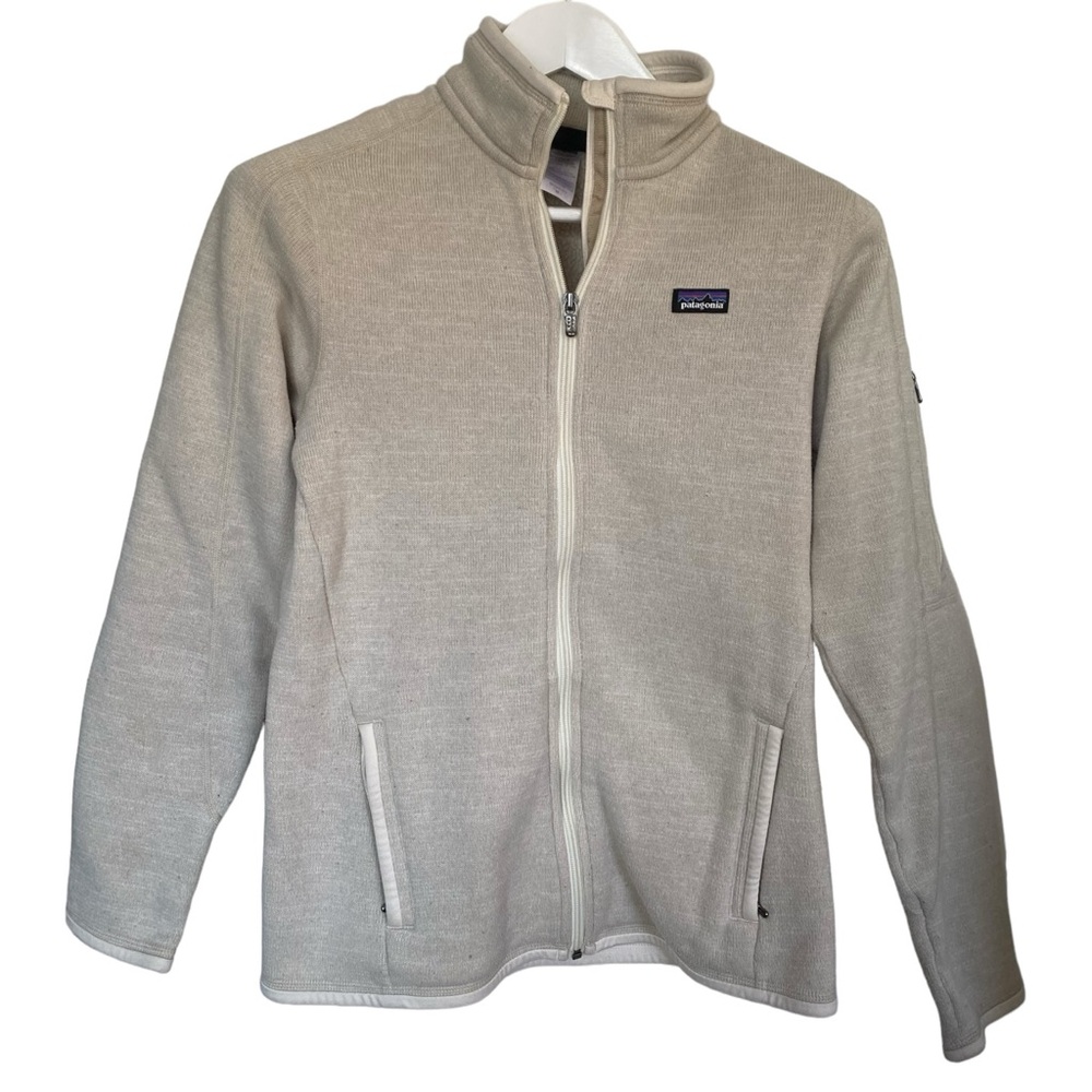 Patagonia Beige Zip Up Jacket Size M